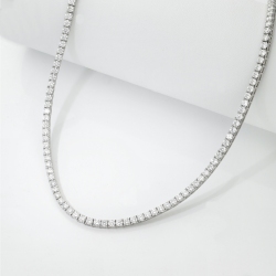 Riviera con diamantes en oro blanco 18k 2