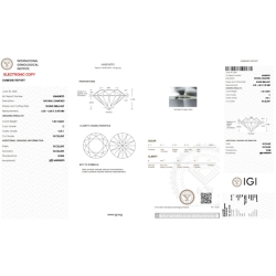 Diamante certificado IGI 1.00 CT D VVS1  2