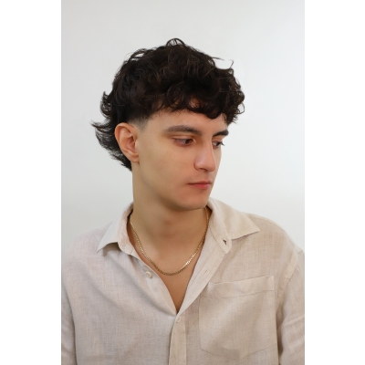 Cadena gourmette para hombre en oro amarillo 750