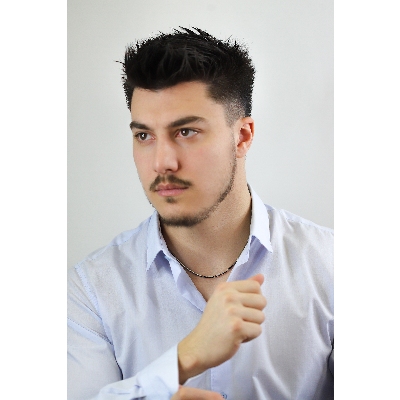 Collar riviere con diamantes negros en oro blanco 