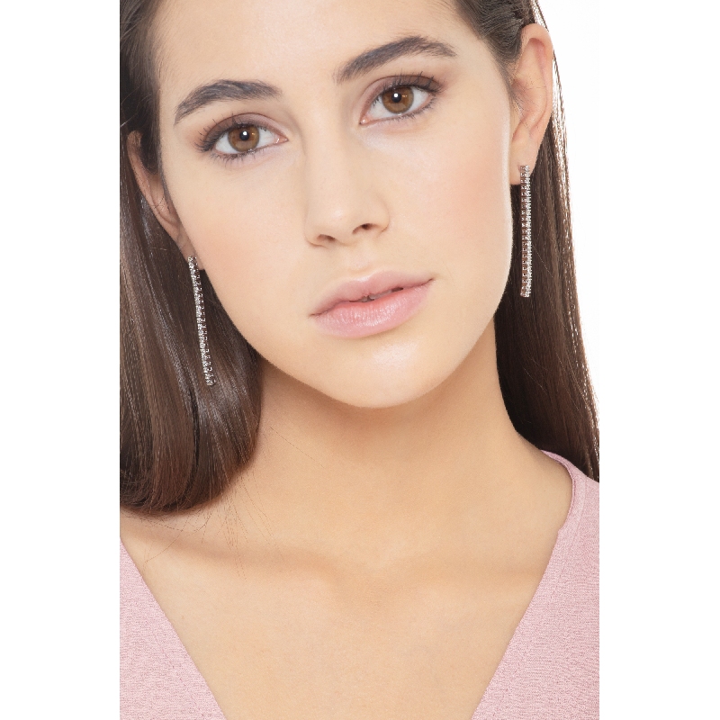 Pendientes riviere oro blanco 750 y diamantes  Pendientes riviere oro blanco 750 y diamantes