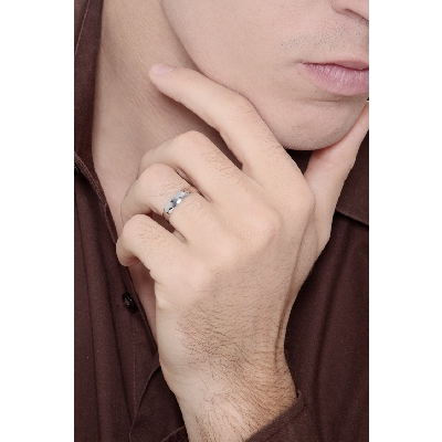 Alianzas de boda gruesas oro blanco 750