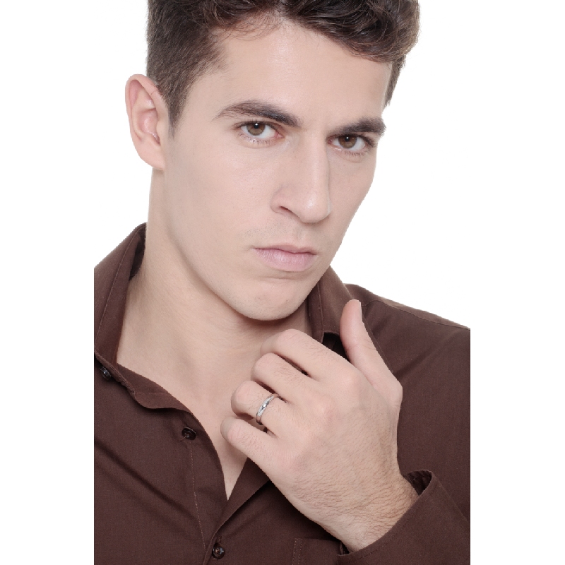 Anillo matrimonio oro blanco 18 kilates clásico Anillo matrimonio oro blanco 18 kilates clásico