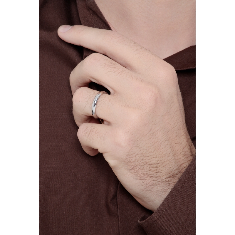 Anillo matrimonio oro blanco 18 kilates clásico Anillo matrimonio oro blanco 18 kilates clásico