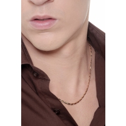 Cadena para hombre en oro blanco y amarillo de 18 kilates 2