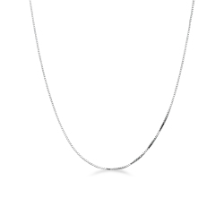 Collar Cadena Veneciana de Oro Blanco