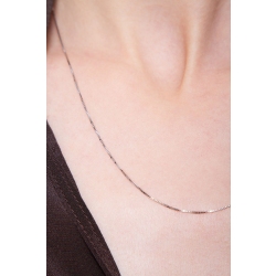 Cadena veneciana de oro blanco de 18 kilates cm45 2