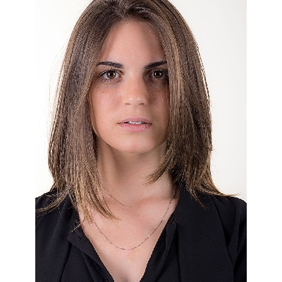 Cadena veneciana de oro blanco de 18 kilates, 50 cm.