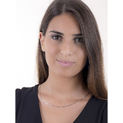 Collar de oro blanco de 18k cadena veneciana