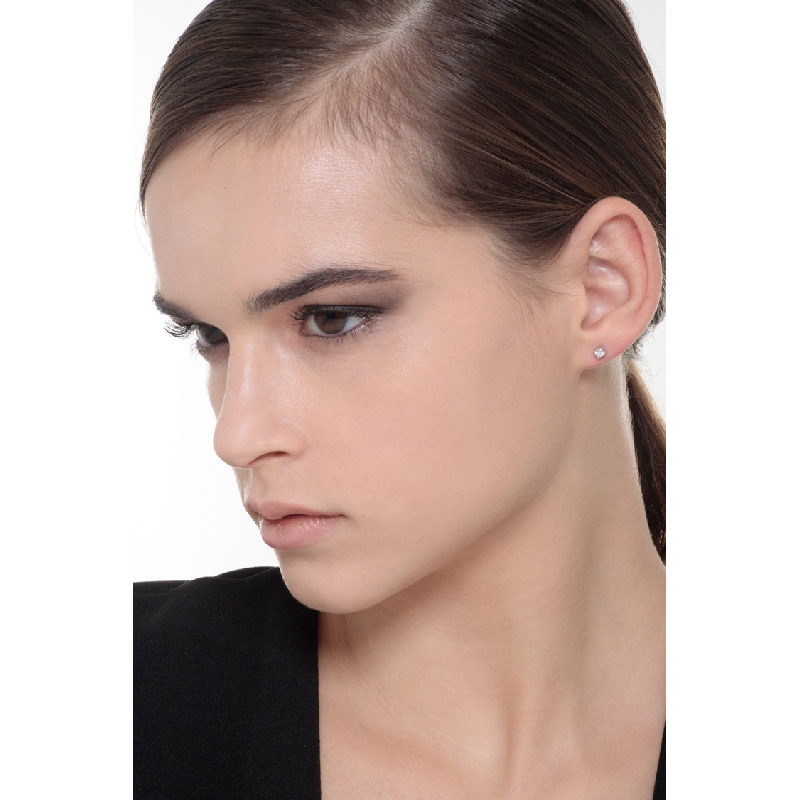 Pendientes de oro blanco 18K y diamantes 0,20 qt Pendientes de oro blanco 18K y diamantes 0,20 qt