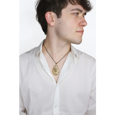 Colgante Cabeza León Oro Amarillo 18K