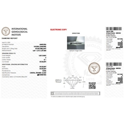 Diamante certificado IGI 0.40 CT E SI1  2