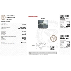 Diamante certificado IGI 0.31 CT F SI1 2