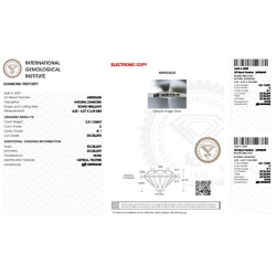 Diamante certificado IGI 0.31 CT D SI1  2