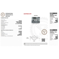 Diamante certificado IGI 0.50 CT E SI1 2