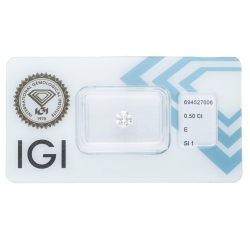 Diamante certificado IGI 0.50 CT E SI1