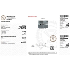 Diamante certificado IGI  0.30CT E VVS1 2