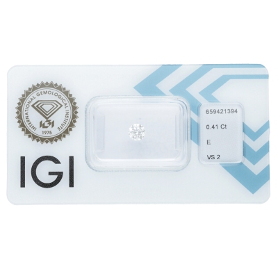 Diamante certificado IGI 0.41 CT E VS2