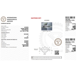 Diamante certificado IGI 0.50 CT F SI1 2