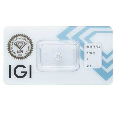 Diamante certificado IGI 0.50 CT F SI1
