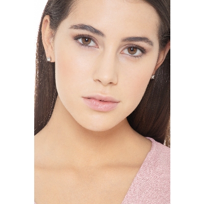 Pendientes 1.00 qt diamantes oro blanco 18 kilates 