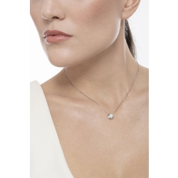 Colgante solitario diamante 0.40 quilates y oro blanco 18 kilates 2