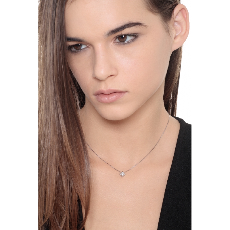 Collar diamante solitario 0.40 quilates y oro blanco 18k  Collar diamante solitario 0.40 quilates y oro blanco 18k