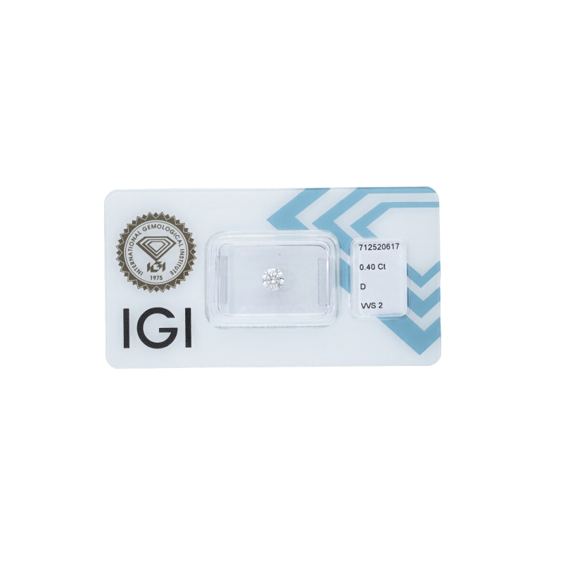Diamante certificado IGI 0.40 CT D VVS2