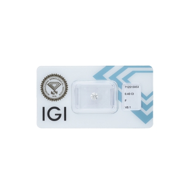 Diamante certificado IGI 0.40 CT F VS1