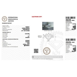 Diamante certificado IGI 0.30 CT F VS1 2