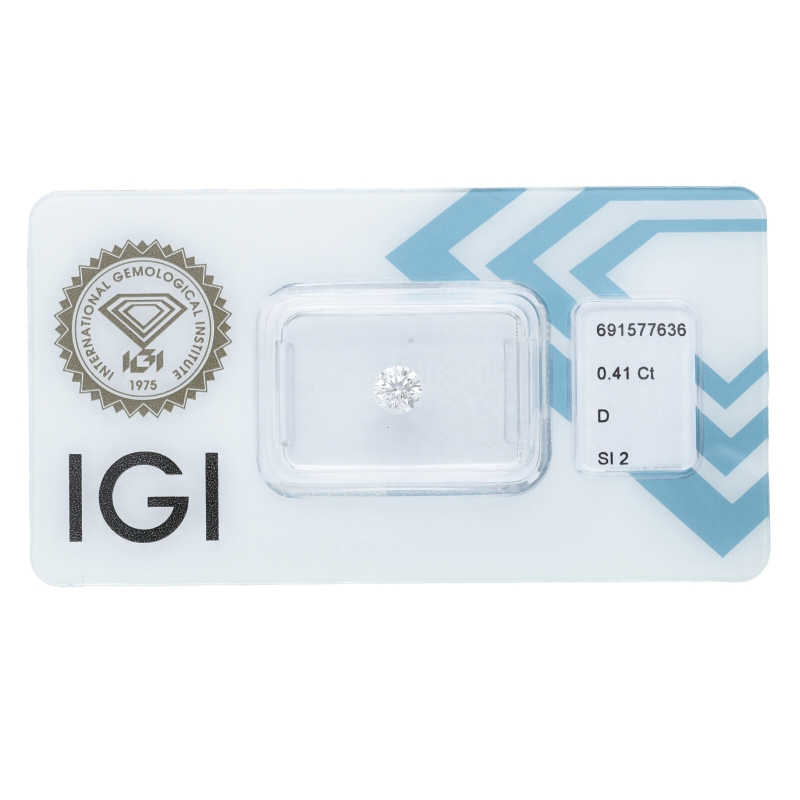 Diamante certificado IGI 0.41 CT D SI2
