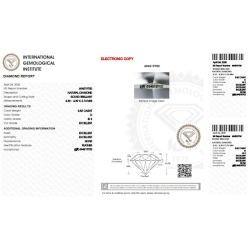 Diamante certificado IGI 0.32 CT D SI2 2