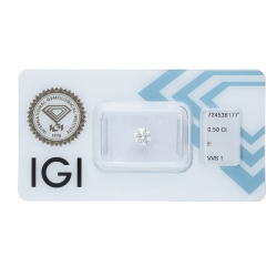 Diamante certificado IGI CT 0,50  E  VS 2