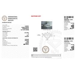 Diamante certificado IGI  0.70 CT D VVS1 2
