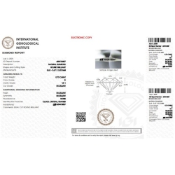Diamante certificado IGI 0.70 CT D VS1  2