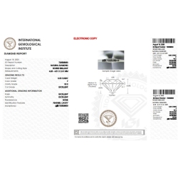 Diamante certificado IGI 0.30 CT F VS2 2