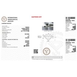 Diamante certificado IGI 0.50 CT D VS2 2