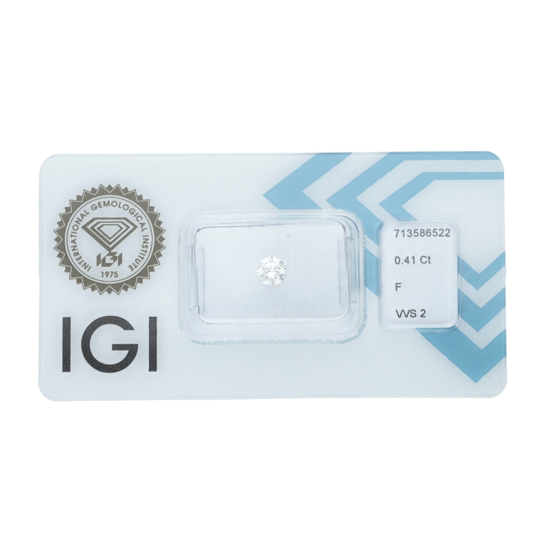 Diamante certificado IGI 0.41 CT F VVS2