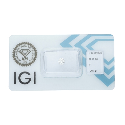 Diamante certificado IGI 0.41 CT F VVS2