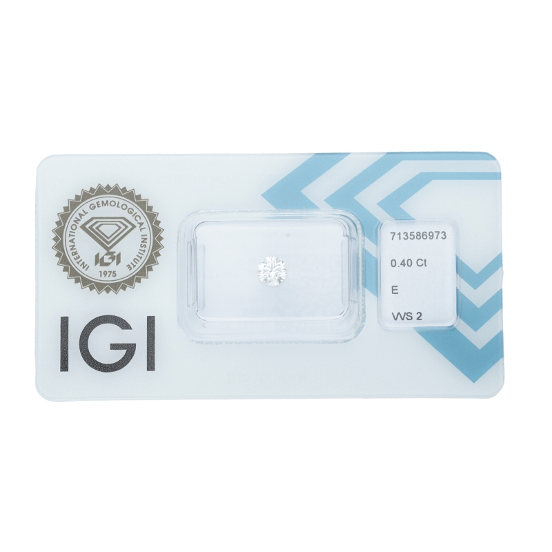 Diamante certificado IGI 0.40 CT E VVS2