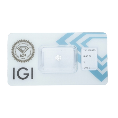 Diamante certificado IGI 0.40 CT E VVS2
