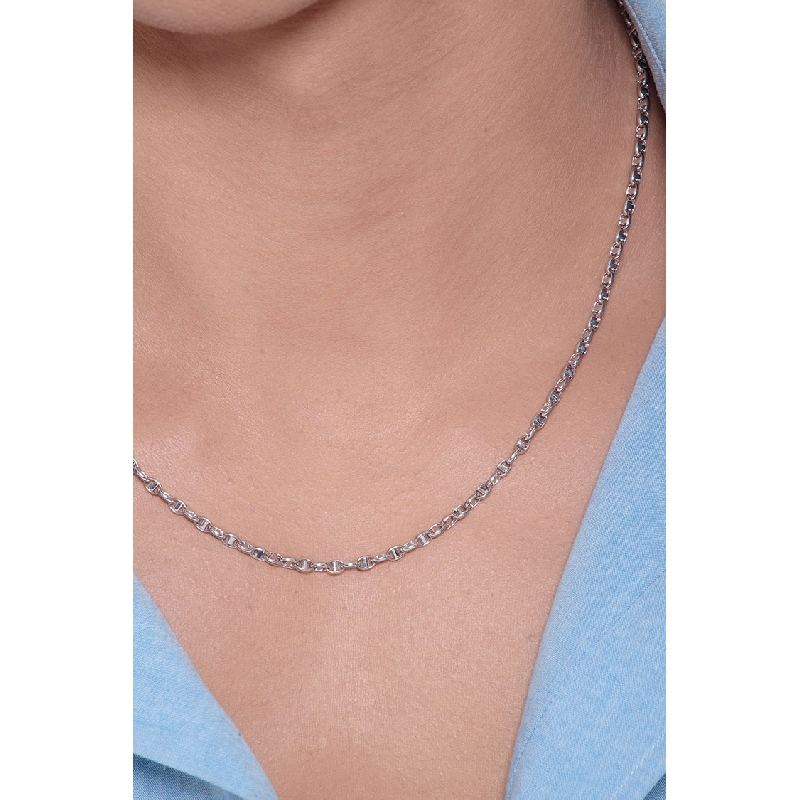 Cadena de hombre de oro blanco de 18 kilates