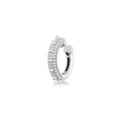 Earcuff en oro blanco 18k con tachuelas