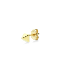 Mono pendiente en oro amarillo 18k con diseño piramidal