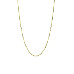 Cadena de mujer en oro amarillo 18k con diseño de bolas