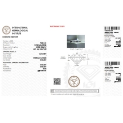 Diamante certificado IGI  0.31 CT F IF  2