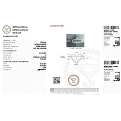 Diamante certificado IGI 0.31 CT D IF  2