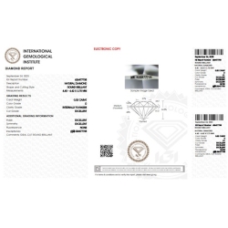Diamante certificado IGI  0.32 CT D IF 2