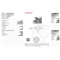 Diamante certificado IGI 0.43 CT E VVS1 2