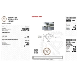 Diamante certificado IGI 0.50CT D VVS1 2